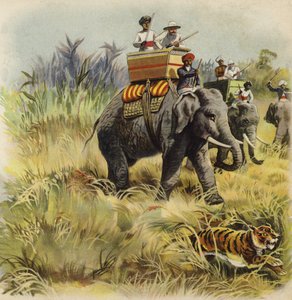 The Prince of Wales Tiger Hunting in India